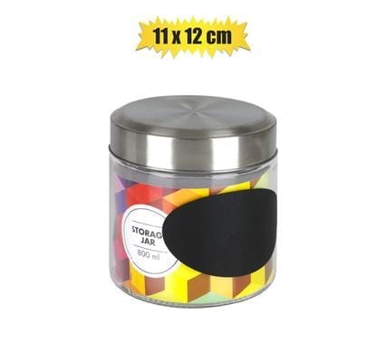 Storage-Jar Gls Blackboard 11X12Cm