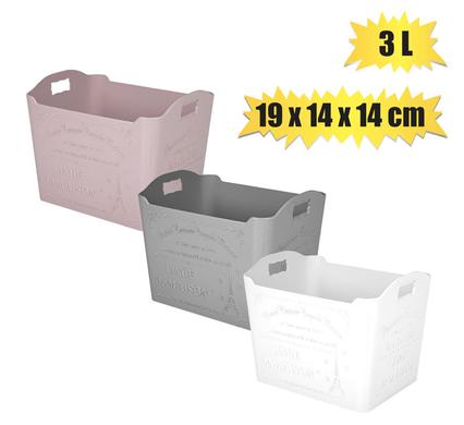 Basket Pl Retro 5L 27X15X12Cm