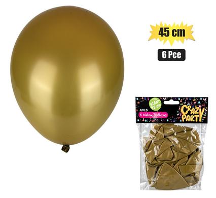 BALLOONS GIANT 6PC GOLD F-02