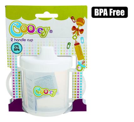 Cooey Feeding Cup Pl Non-Spill Soft-Grip