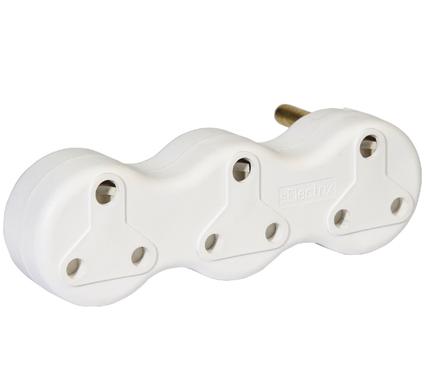 Plug-Adaptor 3X16Amp Wavy           Bulk
