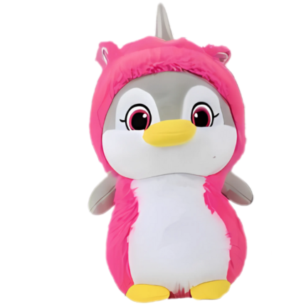 Plush Penguin W/Unicorn Hoodie 29Cm